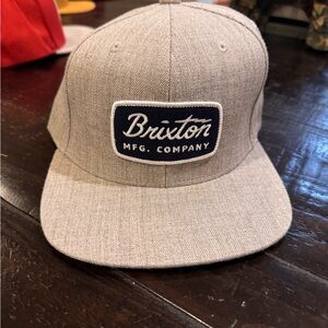 Brixton heather gray Logo Patch Cap